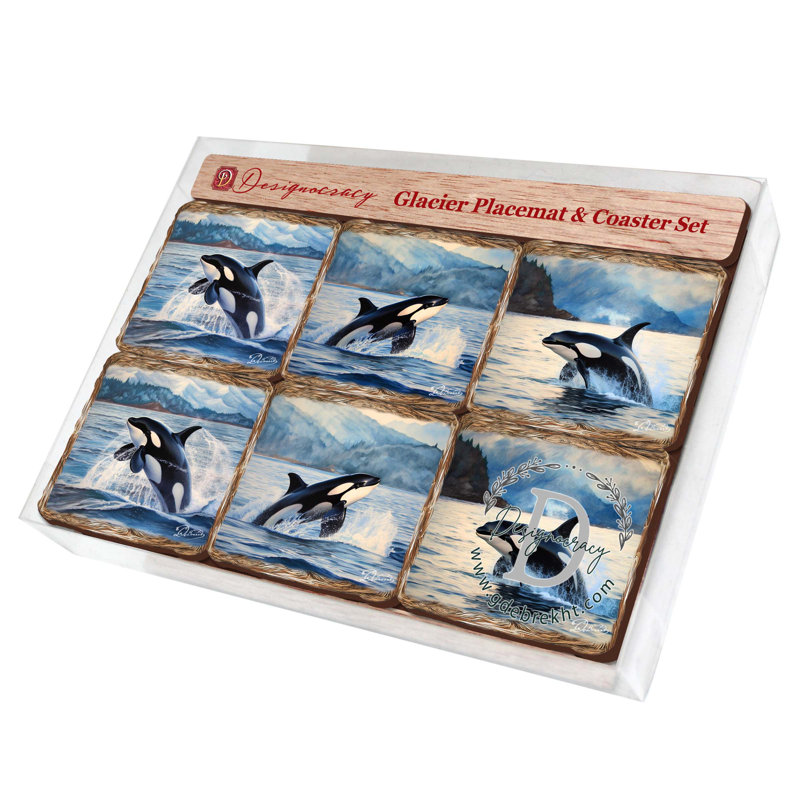Napperon Playful Orcas