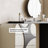 Modern cream-style dressing table with storage