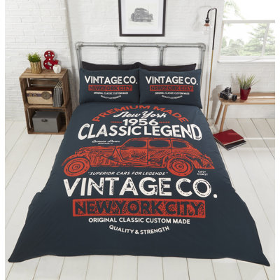 Bemiston Graphic Print & Text Duvet Cover Set with Pillowcases