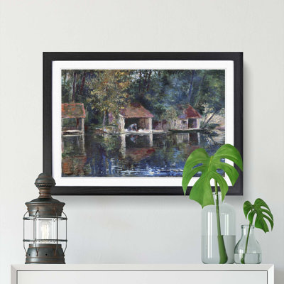 Washing Place by Asai Chu - Framed Print