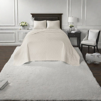 Ensemble de literie réversible en coton, crème, style chalet douillet, essentiel pour la chambre à coucher