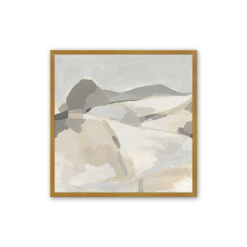 Imprimé de parasol bord de mer Harmony II, H 13,75 po x l 13,75 po x P 1,25 po, Cadre argenté