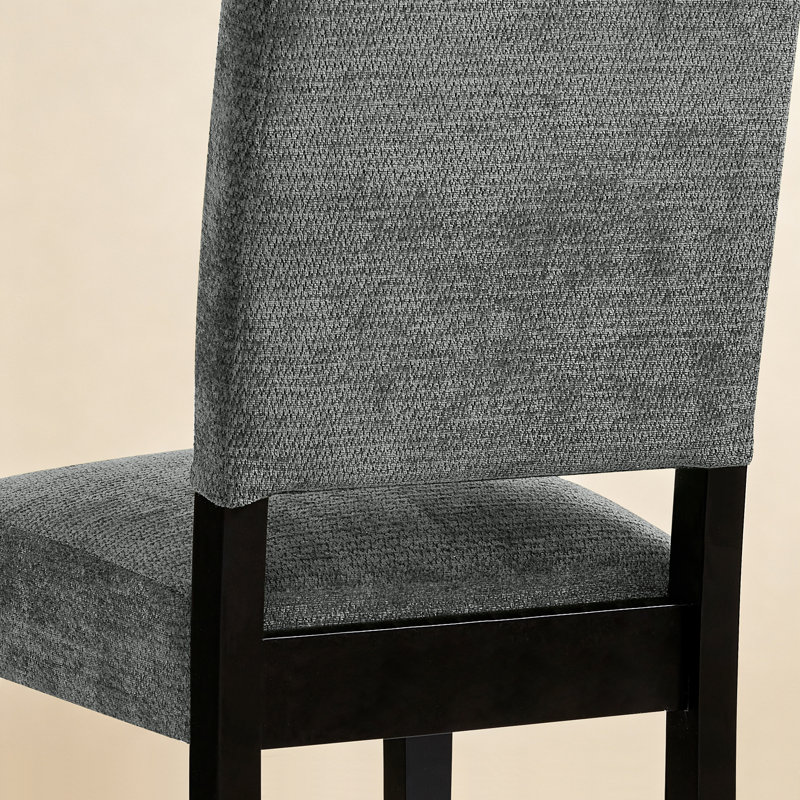 Chaise de salle à manger rembourrée Modern, 6, Grey