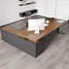 Bureau de direction en L en bois massif avec tiroirs-1179151977-1179151987