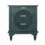 Commode 3 tiroirs creux, commode avec poignées en métal, armoire de rangement