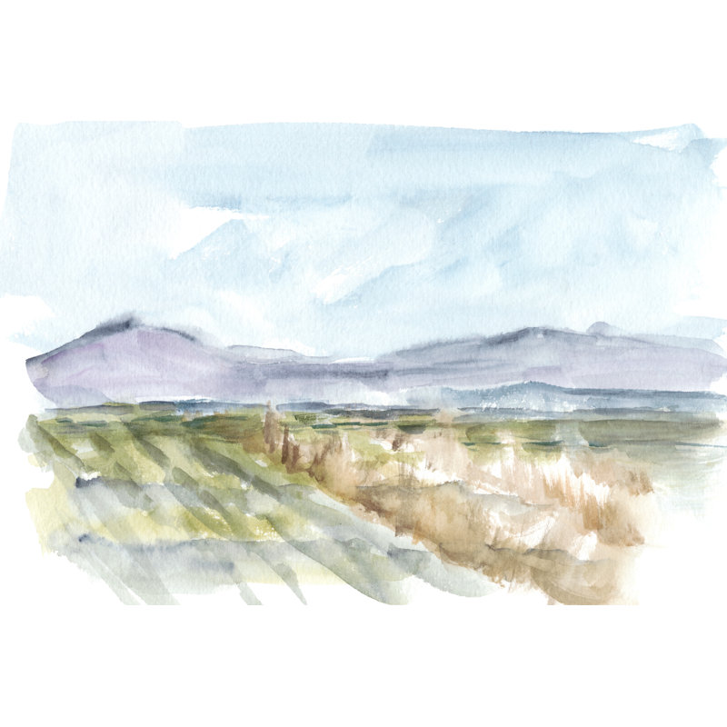 Vibrant aquarelle IV, H 20 po x l 30 po x P 1,25 po