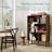 Kintz 3-Tier Mid-Century Modern Wooden Bookcase w/ Removable Back Panels, Offset Pine Legs-1426857389
