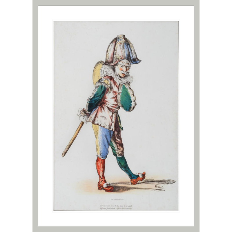 Polchinelle par impression giclée encadrée, 41.5" H x 29.91" W