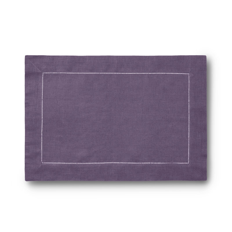 Festival Linen Rectangle Placemats, Grape