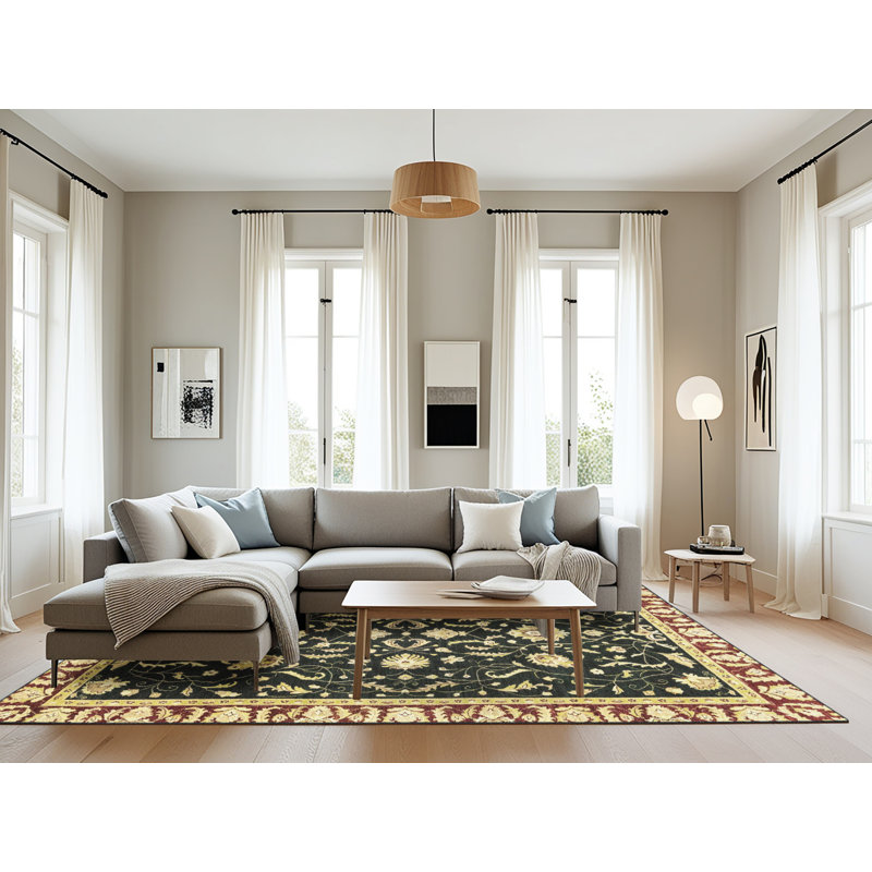 Tapis abstrait moderne 2975, Rectangle 8 pi x 12 pi