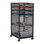 Chariot de rangement polyvalent avec tiroirs Mind Reader, organisateur de bureau, chariot utilitaire, filet métallique, noir