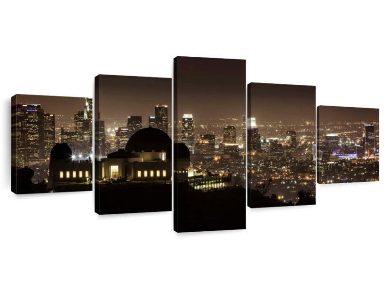 Griffith Park Observatory And Downtown LA