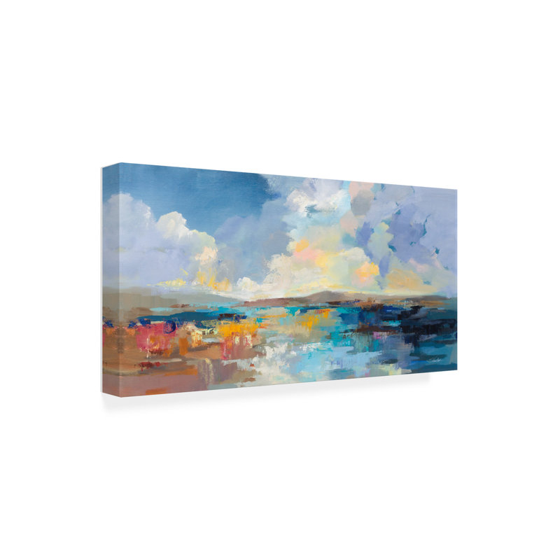 Art mural sur toile «Bachelor Silvia Vassileva Seaside Sunset», H 12 po x l 24 po