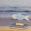 Décoration de table 11,25 po Nautical White and Blue Driftwood