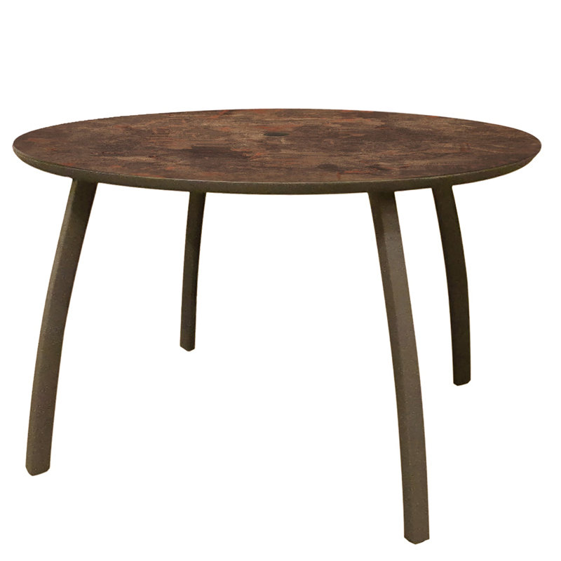Sunset Round Outdoor Dining Table, Bronze, 29" H x 42" L x 42" W