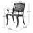 2 Cast Aluminum Dining Chair - Black Mesh Chairs, For Outdoor Use, Fits Patio, Deck, Backyard Chairs   Of 2  Mesh, , Patio Deck