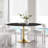 Lippa Bar Table, Artificial Marble Round Top, by Modway-1151654442-1151654443-1151654444