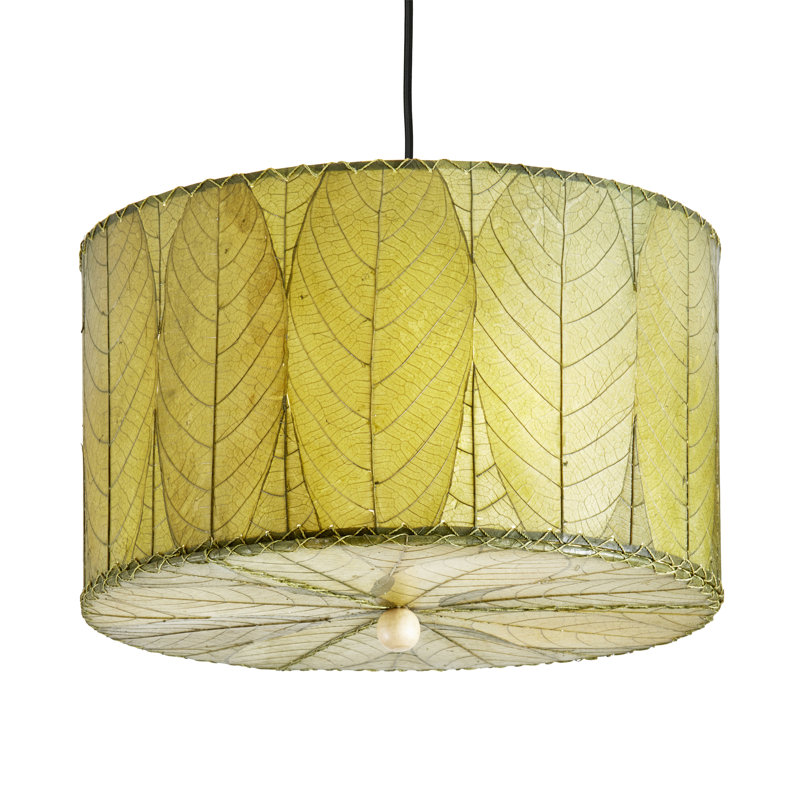 Quintan 3 - Light Drum Chandelier, Orange, 10"H  x 24" W