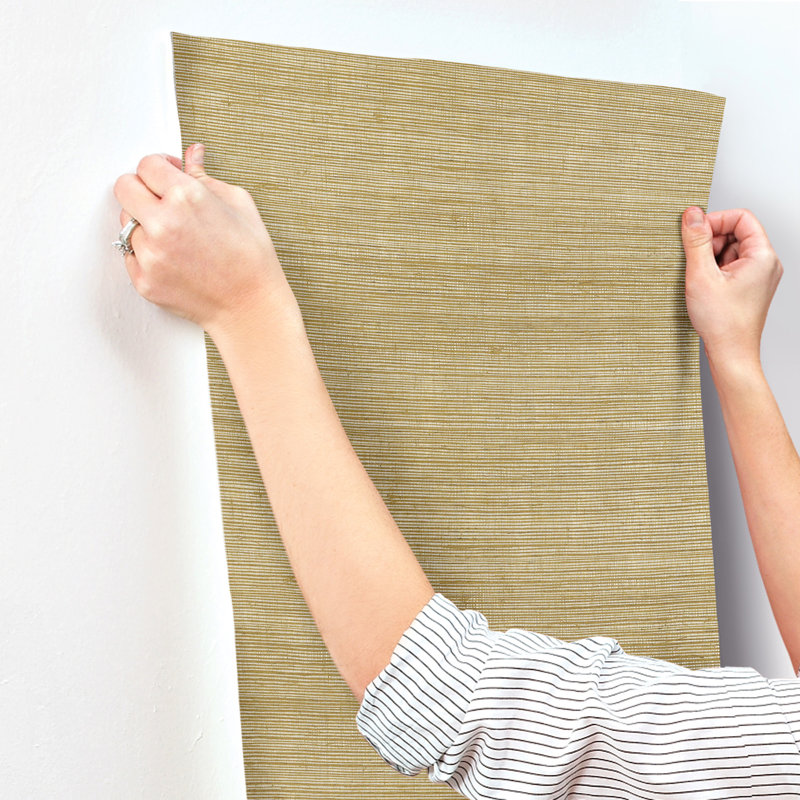 Papier peint raphia, Orange