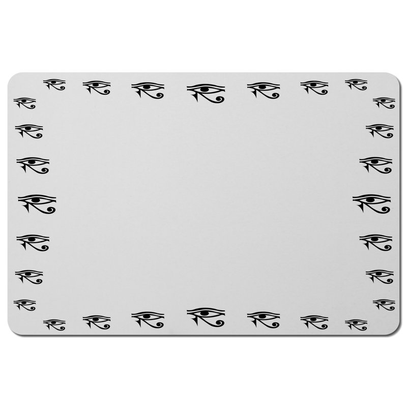 Arkay Polyester-Coated Hardboard Geometric Rectangle Placemat
