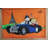 Nifao Collection Monopoly Man and Richie Rich Driving in Paris Unframed Canvas Painting 52 x 74