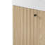 21.6" Floating Bathroom Vanity With Ceramic Basin And Right Side Storage In Wood