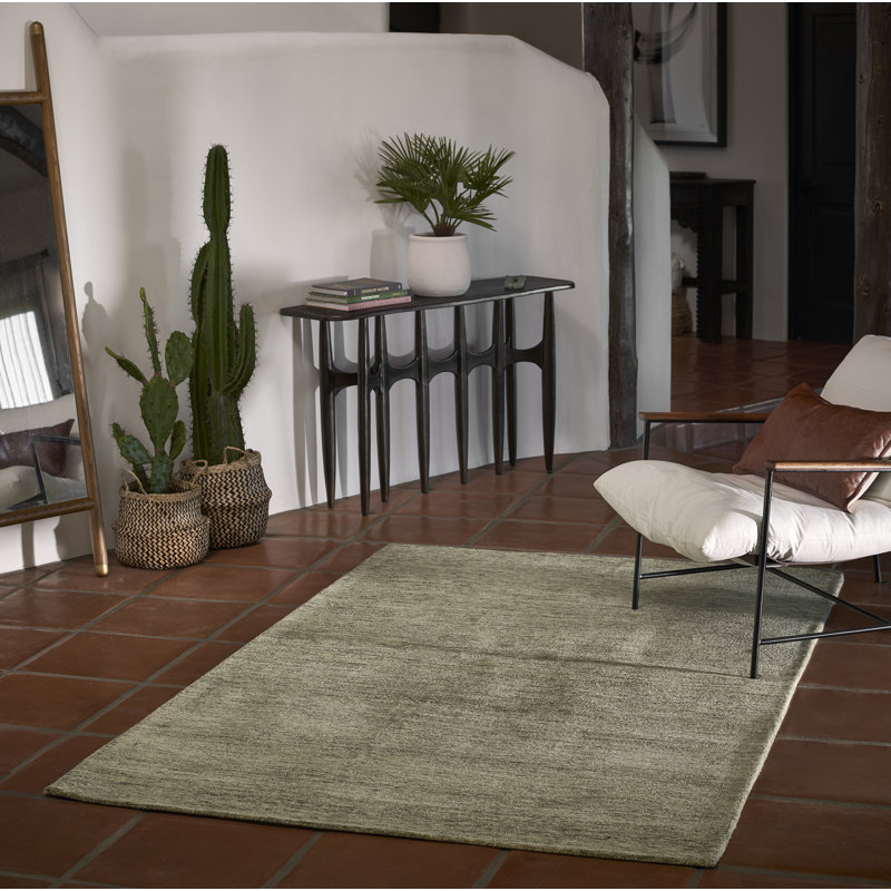 Tapis en laine touffeté à la main Isiah, Rectangle de 5 pi x 8 pi