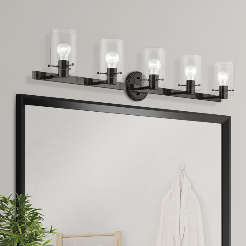 Ashiana 5 - Light Dimmable Vanity Light, Black Chrome