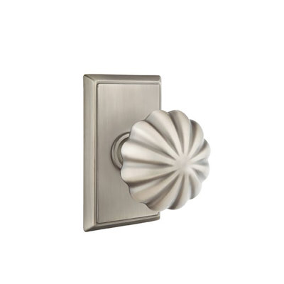 Privacy Melon Knob with Rectangular Rose
