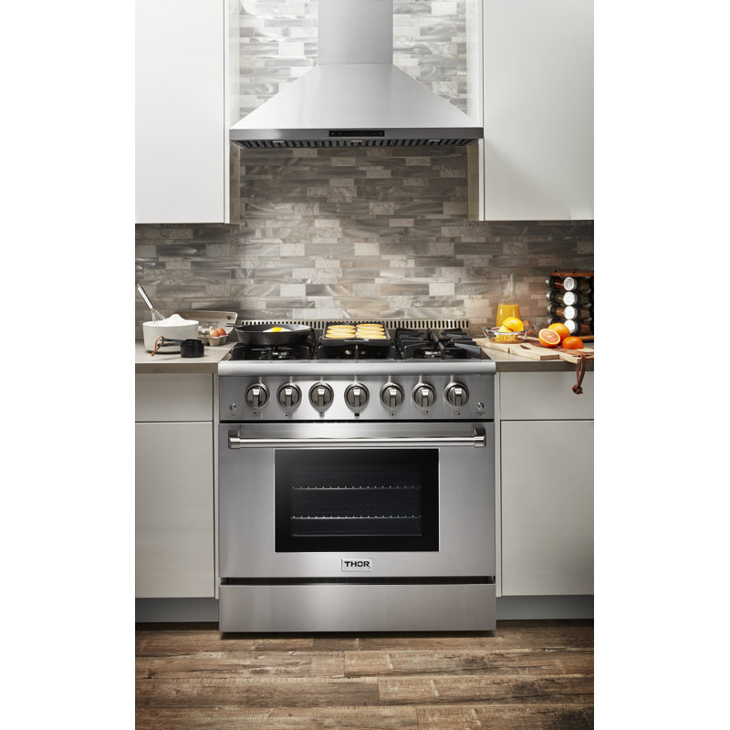 Propane 36 po 5,2 pi. Cu. Double autoportant avec four à convection