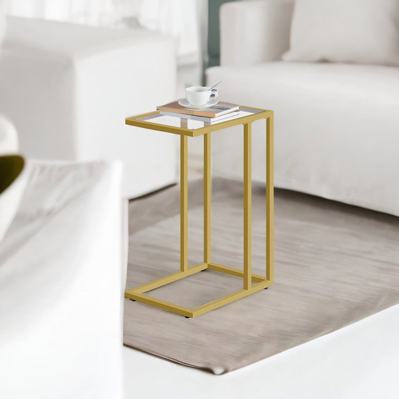 Emberley Glass Top Side Table Set