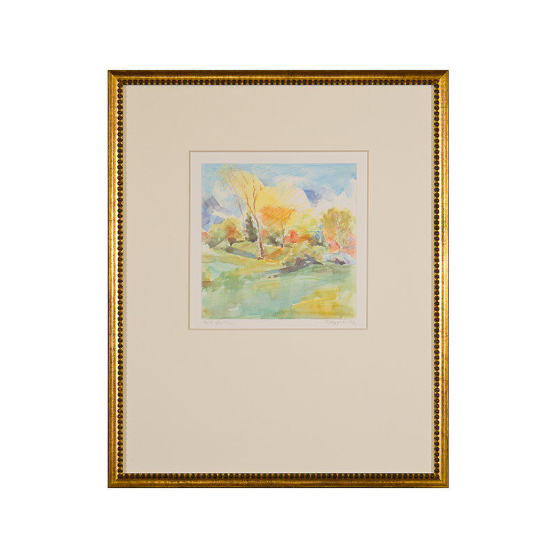 Croquis de la colline - peinture encadrée
