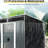 Large 6Ft X 5Ft Outdoor Metal Storage Building With Lockable Sliding Doors - Ideal For Garden Tools 6 Unit & Ground Protection For Lawn-125090429
