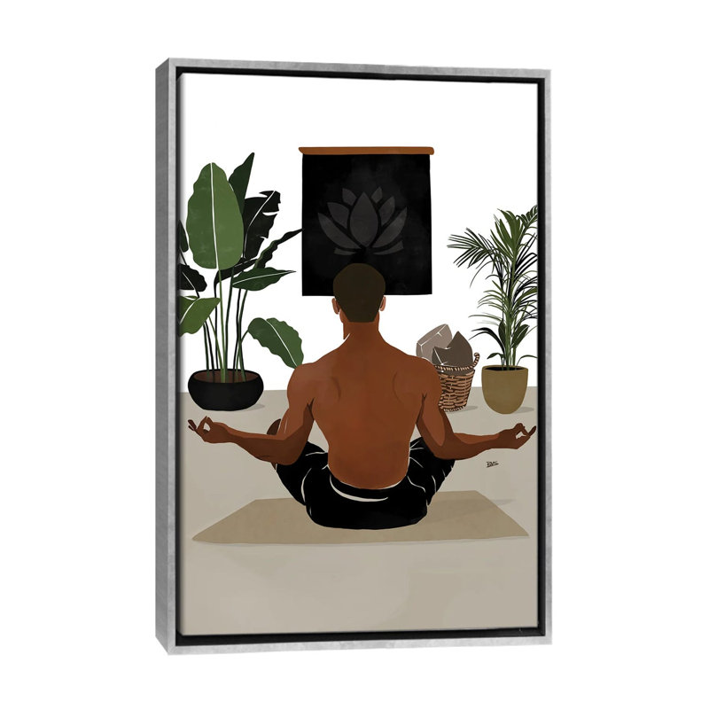 « Focus » par Bria Nicole-impression d’art graphique, Pas de tapis, H 48 po x l 32 po x P 1,5 po, Toile avec cadre argenté