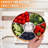 Veggie Tray with Lid and Dip - 2 Pack Divided Serving Tray with Lid