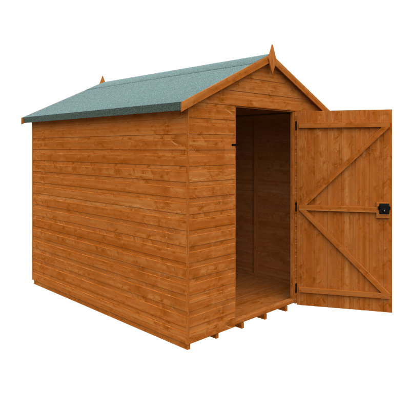 Tiger Shiplap Apex Wooden Shed, 6ft. W x 6ft. D