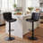 Swivel Height Adjustable Bar Stools Faux Leather Upholstered Counter Stools With Metal Frame-662277681