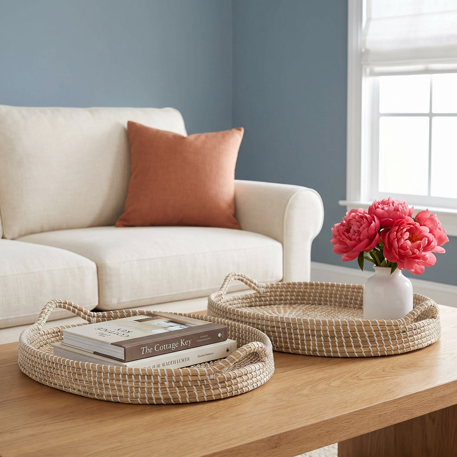 Brookhaven Seagrass Decorative Tray