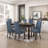 Modern Dining Table Wooden Frame Kitchen