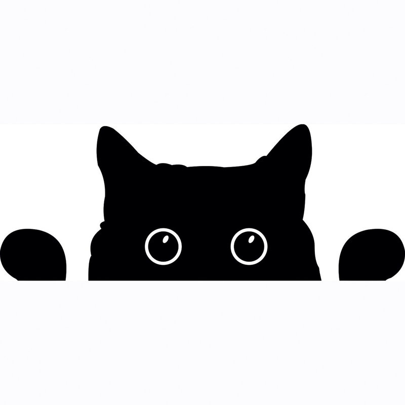 Adhésif décoratif chat