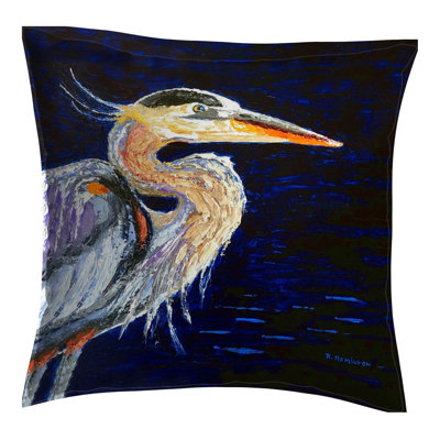 Coussin Palette Blue Heron