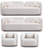 Modern Sofas, White Boucle 88 Inch Spacious Japandi Couch For Home