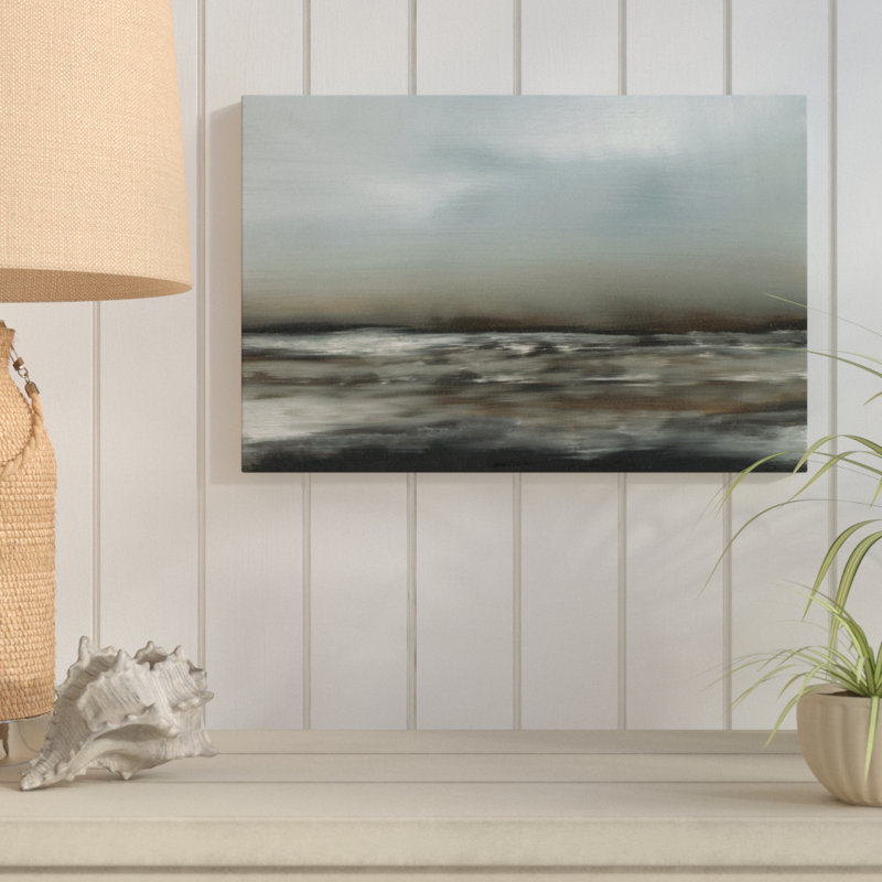 « ocean maré vii », impression sur toile, Pas de tapis, Toile tendue, H 40 po x l 60 po x P 1,5 po