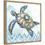 «Boho Shells I Sea Turtle» par Tre Sorelle Studios, reproduction d'art sur toile encadrée-106889352