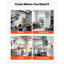 Ventilateur mural, ventilateur mural oscillant de 20 po, 3 vitesses, longue distance de circulation d'air, angle de rotation réglable, mécanique puissant pour l'industrie, commercial, garage, atelier, gymnase, noir
