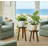 Teak Wood Plant Stand Set Of 2