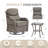 Deb 3-Piece Outdoor Conversation Set with Wicker Swivel Rocking Chairs and Side Table-573899719-573899716