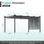Pergola en aluminium avec auvent Aoodor-86865222-97922608