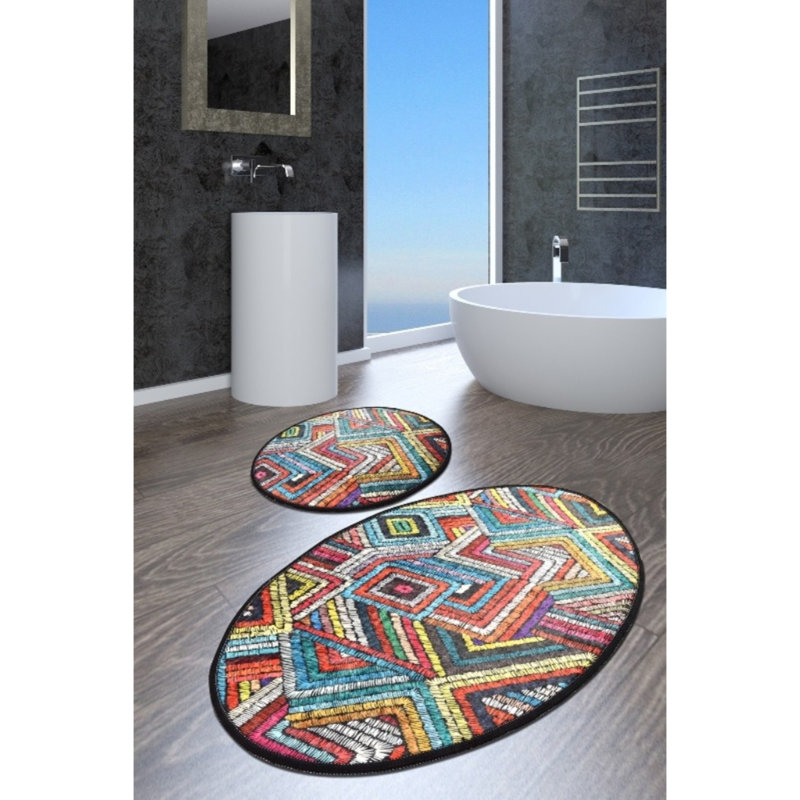 Kettner Natural Fiber Non-Slip Bath Rug