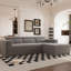 Canapé modulaire moderne avec tissu en peluche, conception en L, canapé d'angle à 3 places, rembourré avec méridienne et coussins pour le salon, aucun assemblage requis-1231304701